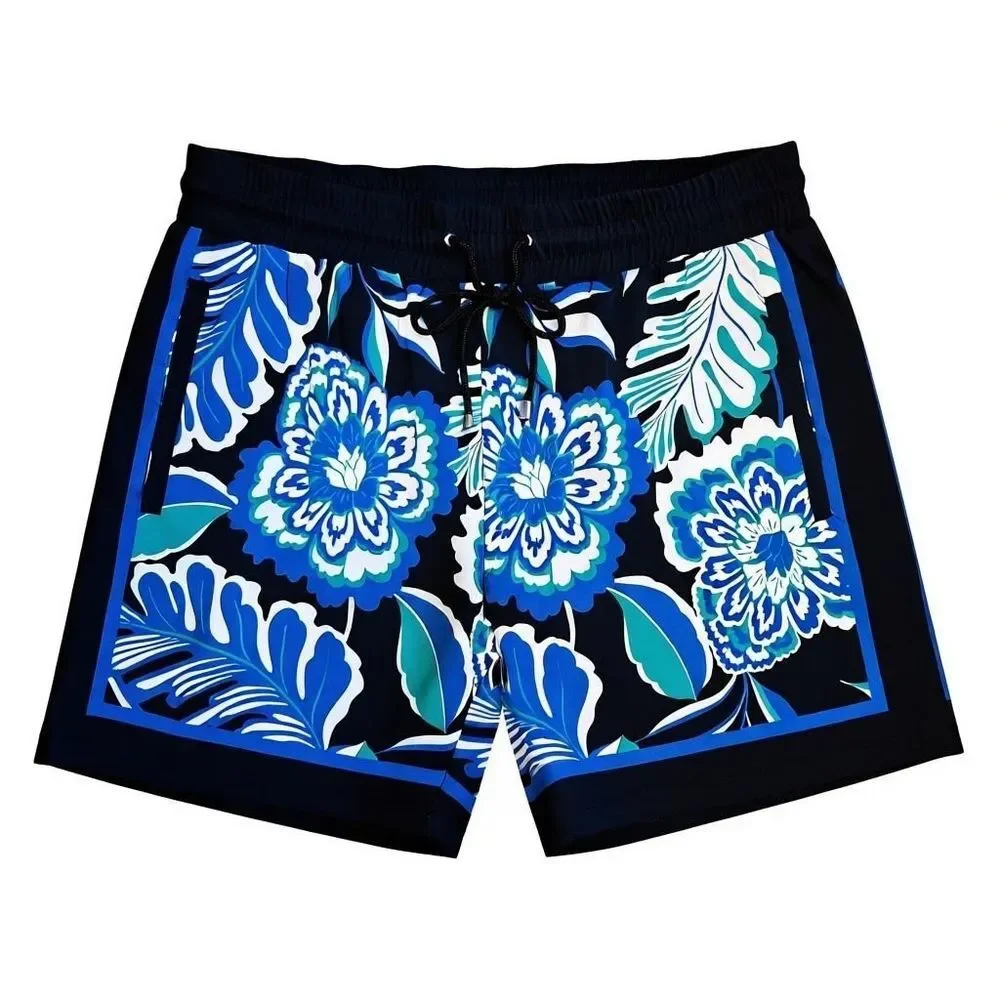 New Mr. Turk Bruce's Beach Swim Trunk Lokelani Lei Board Shorts Mens Size Medium